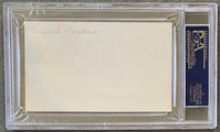 BRISCOE, BENNIE SIGNED INDEX CARD (PSA/DNA AUTHENTICATED)