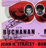 BUCHANAN, KEN-HECTOR MATTA  SIGNED ON SITE POSTER (1973-SIGNED BY BUCHANAN & STRACEY)
