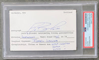 BUCHANAN, KEN SIGNED INDEX CARD (PSA/DNA)