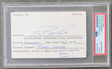 BUCHANAN, KEN SIGNED INDEX CARD (PSA/DNA)