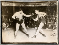 BURNS, TOMMY-PHILADELPHIA JACK O'BRIEN ORIGINAL PHOTOGRAPH (PRE FIGHT-1907)