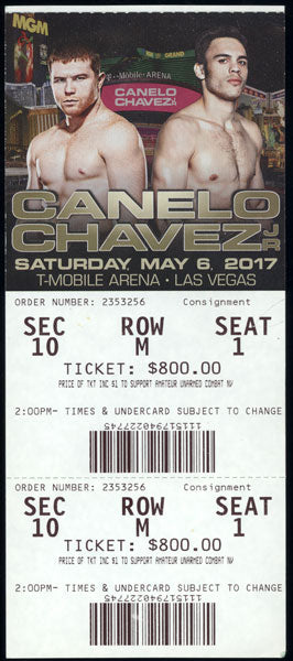 ALVAREZ, CANELO-JULIO CESAR CHAVEZ, JR. FULL TICKET (2017)