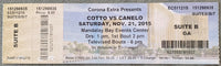 ALVAREZ, CANELO-MIGUEL COTTO ON SITE FULL TICKET (2015)