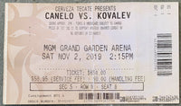 ALVAREZ, CANELO-SERGEY KOVALEV ON SITE FULL TICKET (2019)