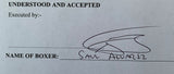 ALVAREZ, CANELO-AVNI YILDIRIM SIGNED CONTRACT (2021-SIGNED BY CANELO)