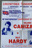 CANIZALES, ORLANDO-BILLY HARDY ON SITE POSTER (1990)