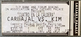 CARBAJAL, MICHAEL-KWANG-SUN KIM & VERNON FORREST- THEODORE CARRADINE STUBLESS TICKET (1993)