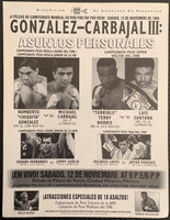 CARBAJAL, MICHAEL-CHIQUITA GONZALEZ III PAY PER VIEW FLYER (1994)