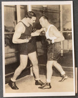 CARNERA, PRIMO-JACK SHARKEY ORIGINAL WIRE PHOTO (1932)