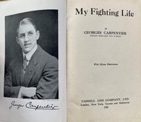 MY FIGHTING LIFE BOOK BY GEORGES CARPENTIER (1920)
