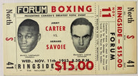 CARTER, JIMMY-ARMAND SAVOIE FULL TICKET (1953)