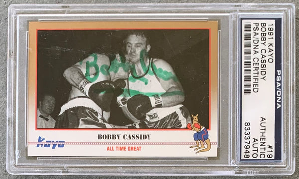CASSIDY, BOBBY SIGNED 1991 KAYO CARD (PSA/DNA)