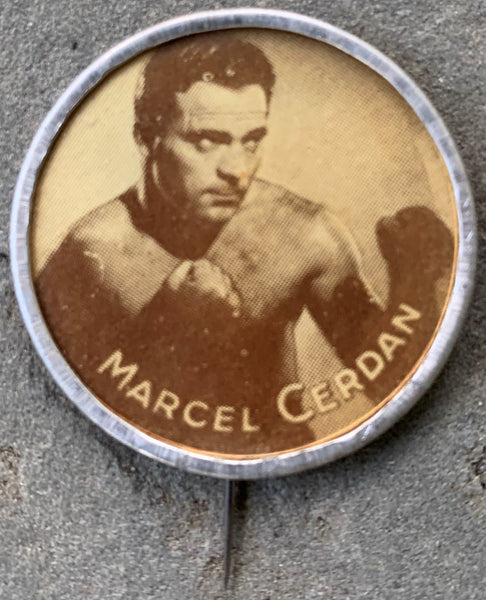 CERDAN, MARCEL VINTAGE 1940'S PIN