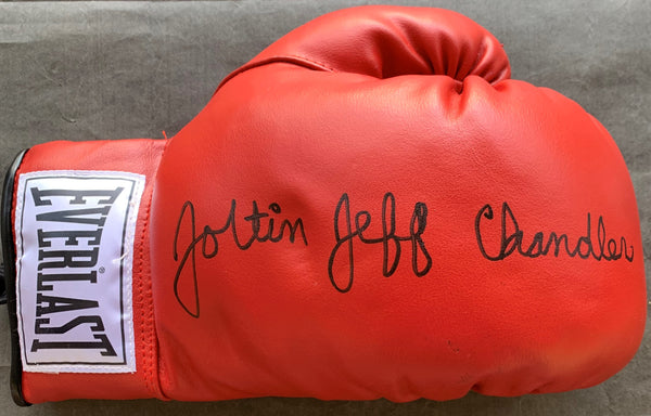 CHANDLER, JEFF SIGNED BOXING GLOVE (IBHOF AUTHENTICATION)