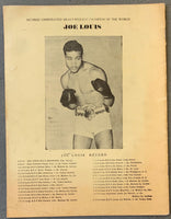 CHARLES, EZZARD-JERSEY JOE WALCOTT SOUVENIR PROGRAM (1949-WALCOTT WINS HEAVYWEIGHT TITLE)