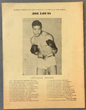 CHARLES, EZZARD-JERSEY JOE WALCOTT SOUVENIR PROGRAM (1949-WALCOTT WINS HEAVYWEIGHT TITLE)