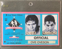 CHAVEZ, JULIO CESAR-HECTOR CAMACHO OFFICIAL CREDENTIAL (1992)