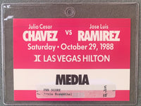 Name: CHAVEZ, JULIO CESAR-JORGE LUIS RAMIREZ MEDIA PASS (1988)