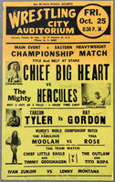 CHIEF BIG HEART-MIGHTY HERCULES ON SITE POSTER (1963)