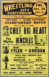 CHIEF BIG HEART-MIGHTY HERCULES ON SITE POSTER (1963)