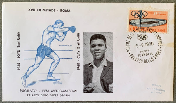 CLAY, CASSIUS OLYMPIC FIRST DAY ENVELOPE (1960)