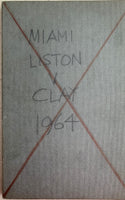 CLAY, CASSIUS-SONNY LISTON I ORIGINAL SKETCH BOOK BY ROY ULLYETT (1964)