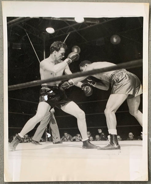 LOUIS, JOE-BILLY CONN II WIRE PHOTO (1946)