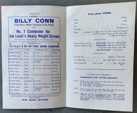 CONN, BILLY VICTORY SQUADRON BOND DRIVE PROGRAM (WORLD WAR II)