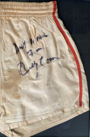 CONN, BILLY DUAL SIGNED FIGHT TRUNKS (EX DUKE HOTT COLLECTION)