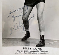 CONN, BILLY VINTAGE SIGNED PHOTOGRAPH