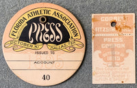 CORBETT, JAMES-ROBERT FITZSIMMONS PRESS PASS & COUPON (1897)