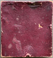 CORBETT, JAMES J.-ROBERT FITZSIMMONS SOUVENIR PLASTER RELIEF IN ORIGINAL BOX (1897)