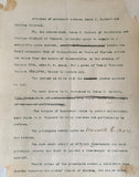 CORBETT, JAMES J.-CHARLES MITCHELL ARTICLES OF AGREEMENT (1894)