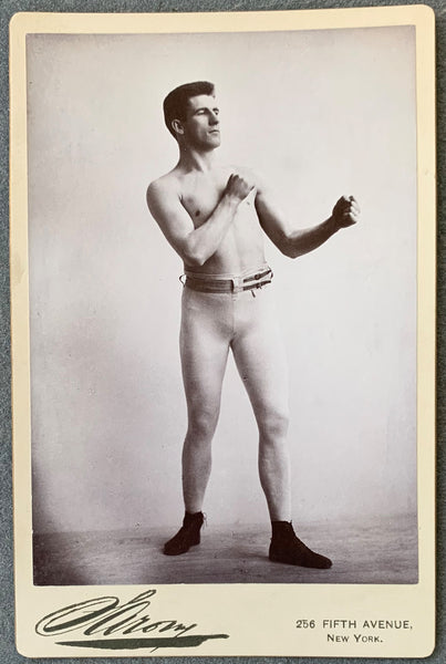 CORBETT, JAMES J. CABINET CARD (CIRCA 1898)