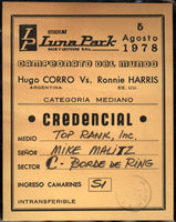 CORRO, HUGO-RONNIE HARRIS CREDENTIAL (1978)