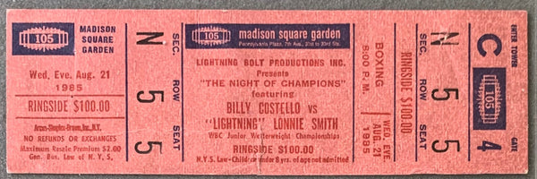 COSTELLO, BILLY-"LIGHTNING LONNIE SMITH ON SITE FULL TICKET (1985)