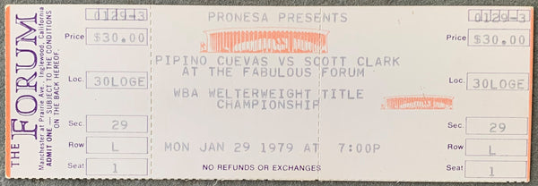 CUEVAS, PIPINO-SCOTT CLARK ON SITE FULL TICKET (1979)