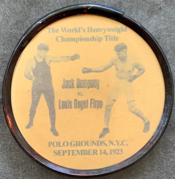 DEMPSEY, JACK-LUIS FIRPO SOUVENIR MIRROR (1923)