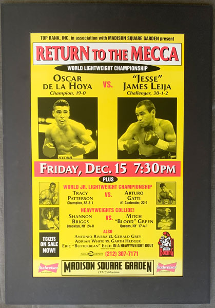 DE LA HOYA, OSCAR-JESSE JAMES LEIJA ON SITE POSTER (1995)