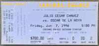 DE LA HOYA, OSCAR-JULIO CESAR CHAVEZ ON SITE FULL TICKET (1996)