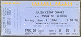 DE LA HOYA, OSCAR-JULIO CESAR CHAVEZ ON SITE FULL TICKET (1996)