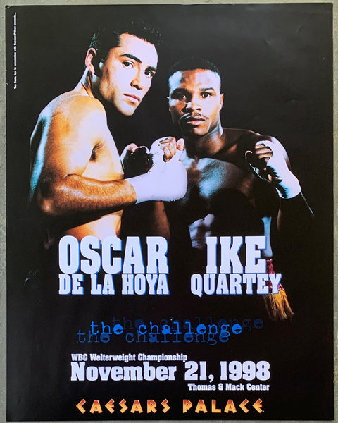 DE LA HOYA-IKE QUARTEY ON SITE POSTER (1999)