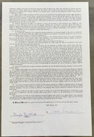 DEWITT, DOUG SIGNED BOUT AGREEMENT (HEARNS FIGHT-1986)