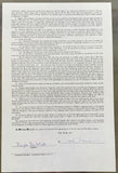 DEWITT, DOUG SIGNED BOUT AGREEMENT (HEARNS FIGHT-1986)