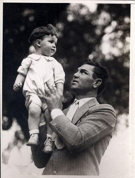 DEMPSEY, JACK WIRE PHOTO (1926-TRAINING CAMP FOR TUNNEY)