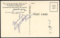 DEMPSEY, JACK SIGNED RESTAURANT POSTCARD