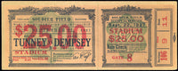 DEMPSEY, JACK-GENE TUNNEY II FULL TICKET (1927-PSA/DNA-VG-EX 4)