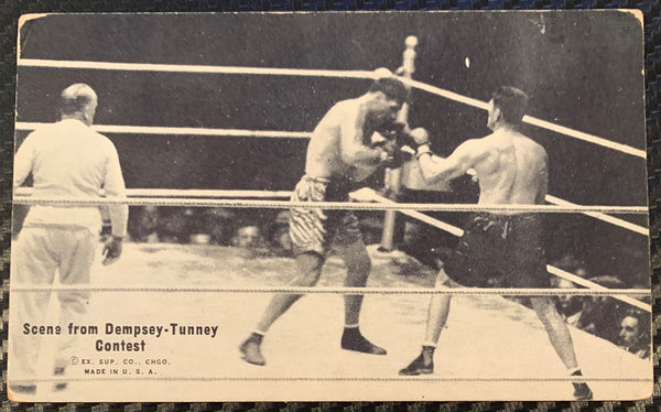 DEMPSEY, JACK-GENE TUNNEY I EXHIBIT CARD (1926)