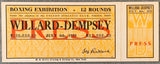 DEMPSEY, JACK-JESS WILLARD FULL PRESS TICKET (1919-DEMPSEY WINS TITLE-PSA/DNA EX 5)