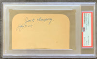 DEMPSEY, JACK INK SIGNED ALBUM PAGE (1928-PSA/DNA)